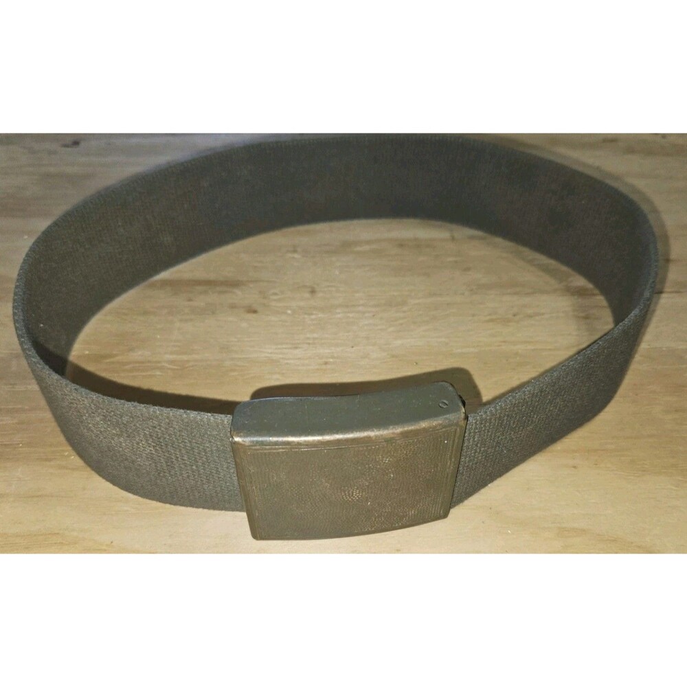 Genuine German army military belt canvas pants trousers combat issue w buckle